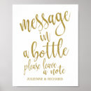 Search for message in a bottle weddings Gold