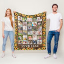 Search for sunflower photo blankets Sunflowers