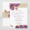 Recherche de mauve anniversaire invitations Papillons