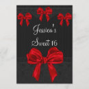 Search for black red grey birthday invitations Elegant