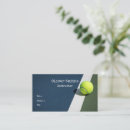 Search for tennis coach business cards Instructor