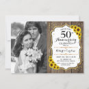 Search for sunflower anniversary invitations Wood