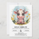 Recherche de vache anniversaire invitations Whimsical