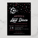 Recherche de boule disco invitations Typographie