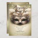 Search for masquerade sweet 16 invitations Elegant