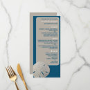 Recherche de beach mariage menus Bleu