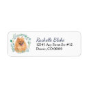 Search for pom return address labels Watercolor