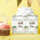 Search for girls birthday wrapping paper Wild one