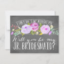 Search for junior bridesmaid cards Calligraphy