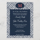 Recherche de clé grecque invitations Bleu