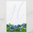 Search for hydrangea stationery paper Blue hydrangeas