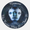 Search for gemini twins stickers Black