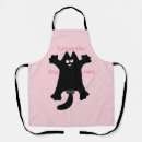 Search for funny cartoon aprons Black