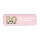 Search for 30 return address labels 30th birthday