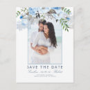 Search for blue floral save the dates Modern