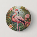 Search for tropical birds buttons Flamingo