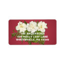 Search for green background return address labels Merry christmas
