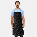 Search for black and silver aprons Typography