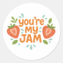Search for funny jam stickers Strawberry