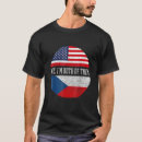 Recherche de drapeau tchèques tshirts Américain