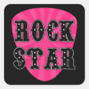 Search for guitar girl stickers Rock star