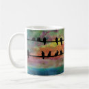 Search for birds on a wire mugs Nature
