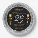 Search for 25th birthday plates Anniversary