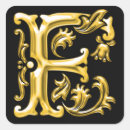Search for initial f stickers Gold