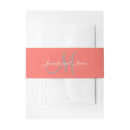 Search for wedding invitation belly bands Initial