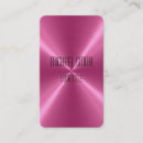 Search for pink shiny metallic business cards Steel