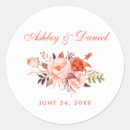 Search for peach wedding stickers Vintage