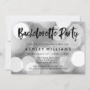 Search for silver bachelorette party invitations Black