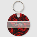 Search for red and white rose keychains Romance