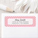 Search for polka dotted return address labels For her