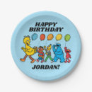 Search for sesame street birthday plates Cookie monster tableware