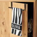 Search for zebra print tea towels Black and white