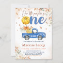 Recherche de blue truck anniversaire invitations Citrouille