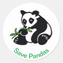 Recherche de dessin de panda autocollants Noir et blanc