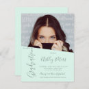 Search for mint green graduation invitations Typography
