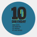 Search for girl 10th birthday stickers Boy