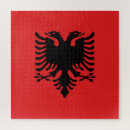 Recherche de albanie puzzles Drapeau