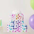 Search for rainbow dots wrapping paper Fun