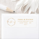 Search for gold wreath return address labels Minimalist