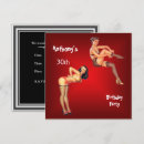 Search for pinup invitations Red