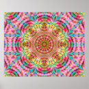 Recherche de mandala coloré posters Cercle
