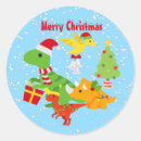 Search for cute christmas dinosaur stickers Xmas