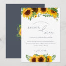 Search for royal blue and yellow invitations Sunflowers