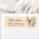 Search for welsh return address labels Pembroke welsh corgi