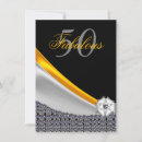 Search for fiftieth 4x6 invitations Silver