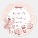 Search for cute fruit stickers Girl 1st birthday